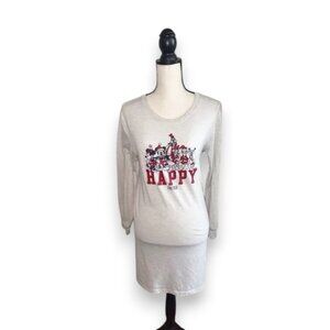 4/$12 
GAP Kids Girls size 14 - Mickey & Friends Christmas Gray Kids Nightgown w